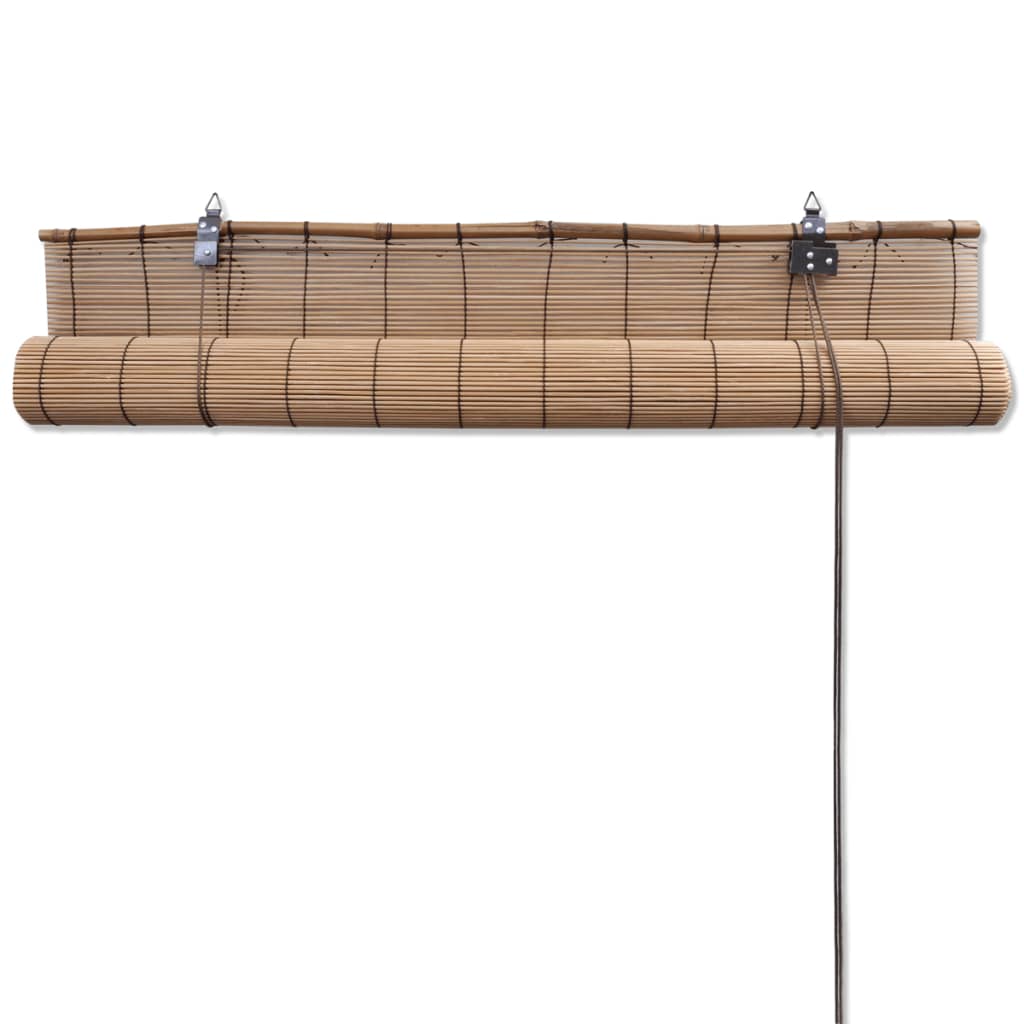 Rolgordijn 120x160 cm bamboe bruin