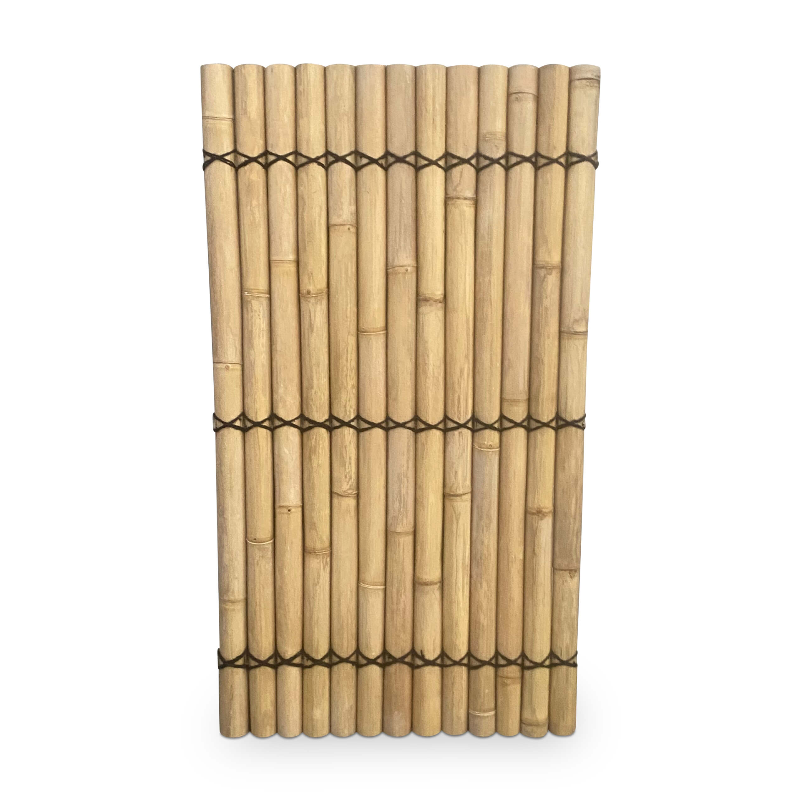 Bambuszaun halbrund - 100 x 180 cm - Natur - Eviro Bambus (weg = weg)