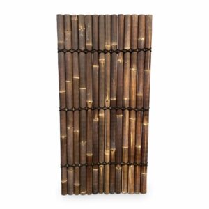 Bambuszaun halbrund - 90 x 180 cm - Dunkel - Eviro Bambus