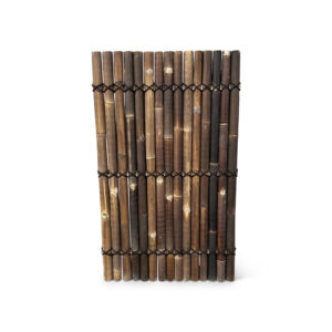 Bambuszaun halbrund - 90 x 150 cm - Dunkel - Eviro Bambus