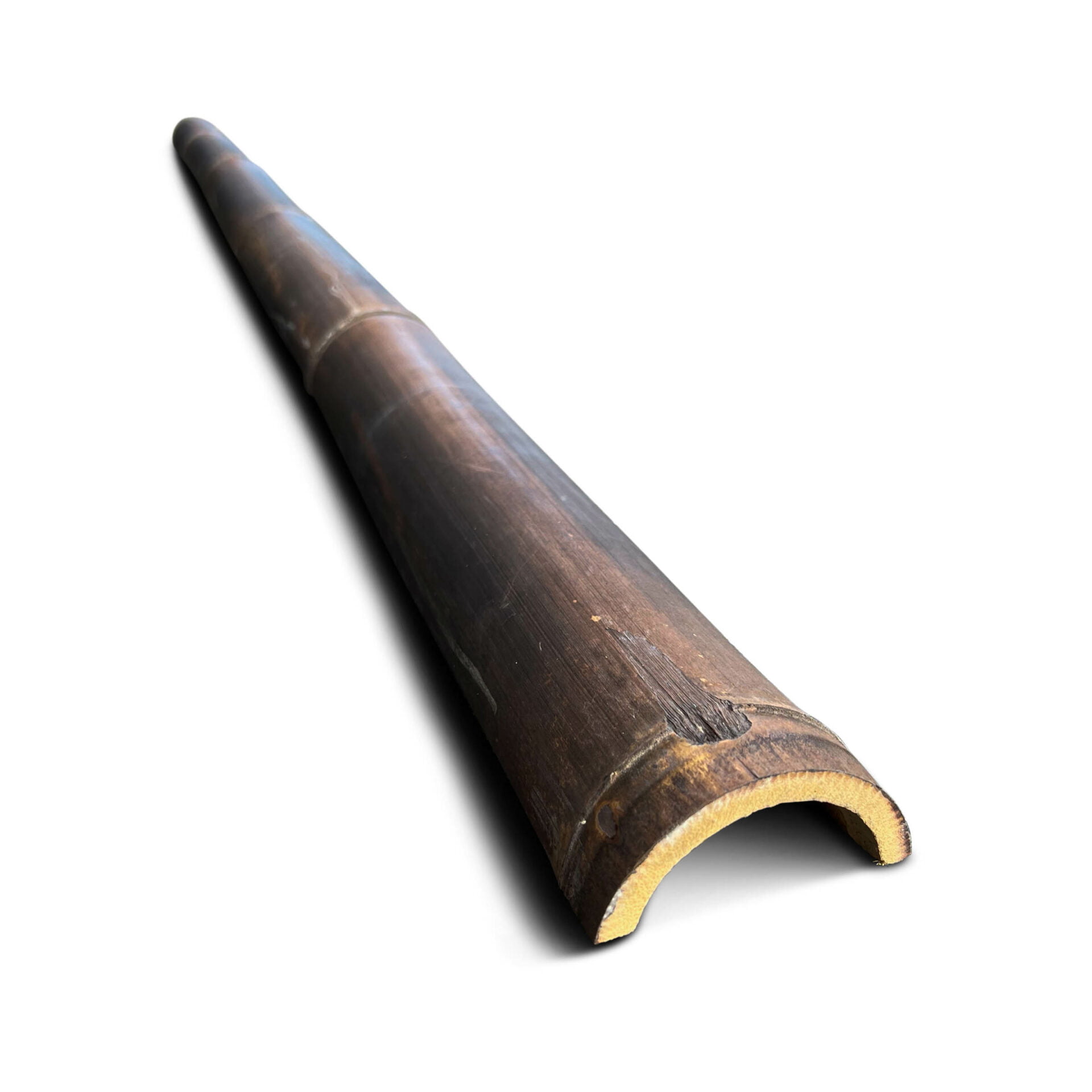 Bambusstange halbrund Dunkel - Ø 7-10 x 200 cm - Eviro Bambus