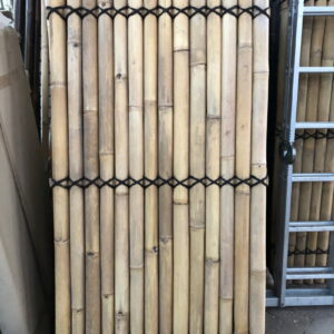 Outlet - Bambuszaun halbrund - 90 x 180 cm - Natur - Eviro Bambus