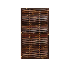 Geflochtener Bambuszaun Horizontal - 90 x 200 cm - Dunkel - Eviro Bambus