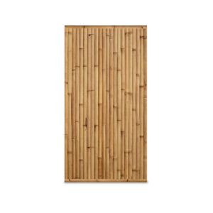 Bambuszaun Streifen - 90 x 200 cm - Natur - Vertikale Latten - Eviro Bambus