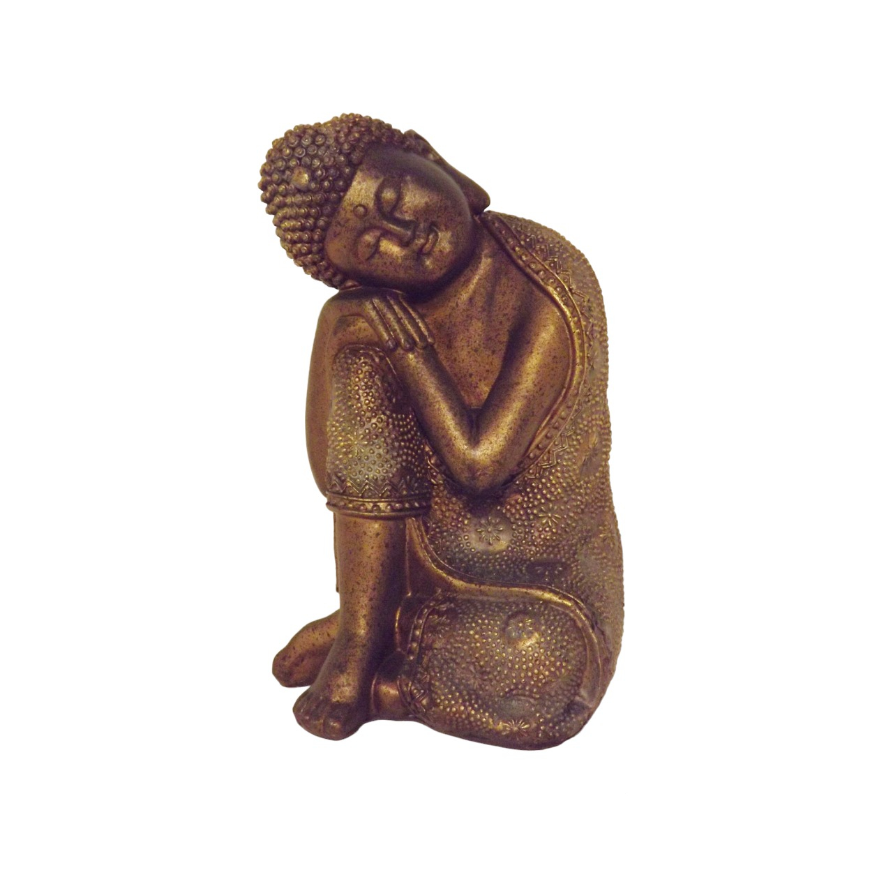 Schlafender Buddha - Bronze - Höhe 24 cm - Eviro Bambus