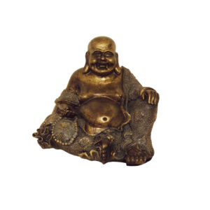 Lächelnder Buddha - Bronze - Klein 19 cm - Eviro Bambus