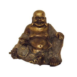 Lächelnder Buddha - Bronze - Medium 27 cm - Eviro Bambus
