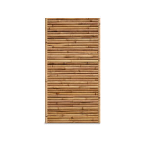 Bambuszaun Streifen - 90 x 180 cm - Natur - Horizontale Latten - Eviro Bambus