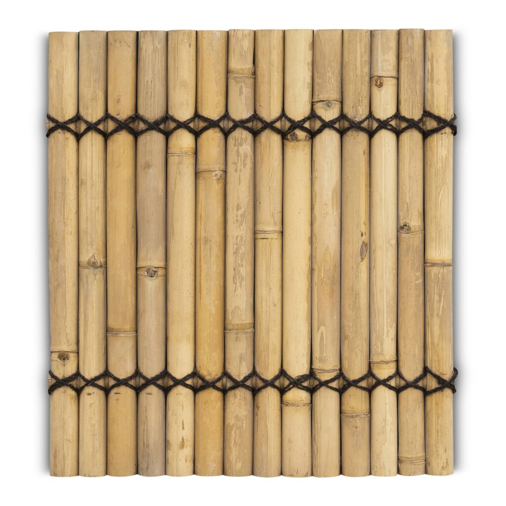 Bambuszaun halbrund - 90 x 100 cm - Natur - Eviro Bambus