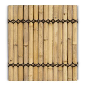 Bambuszaun halbrund - 90 x 100 cm - Natur - Eviro Bambus