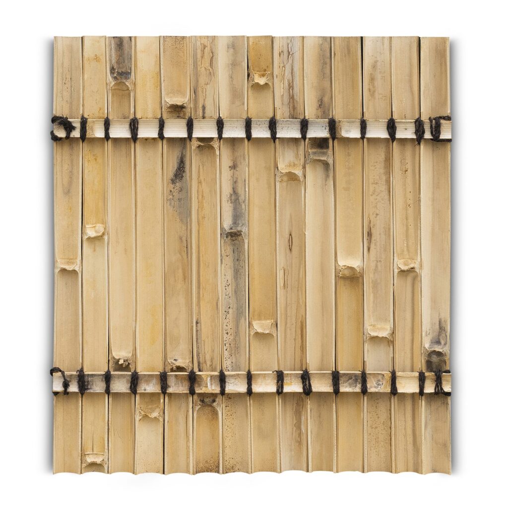 Bambuszaun halbrund - 90 x 100 cm - Natur - Eviro Bambus