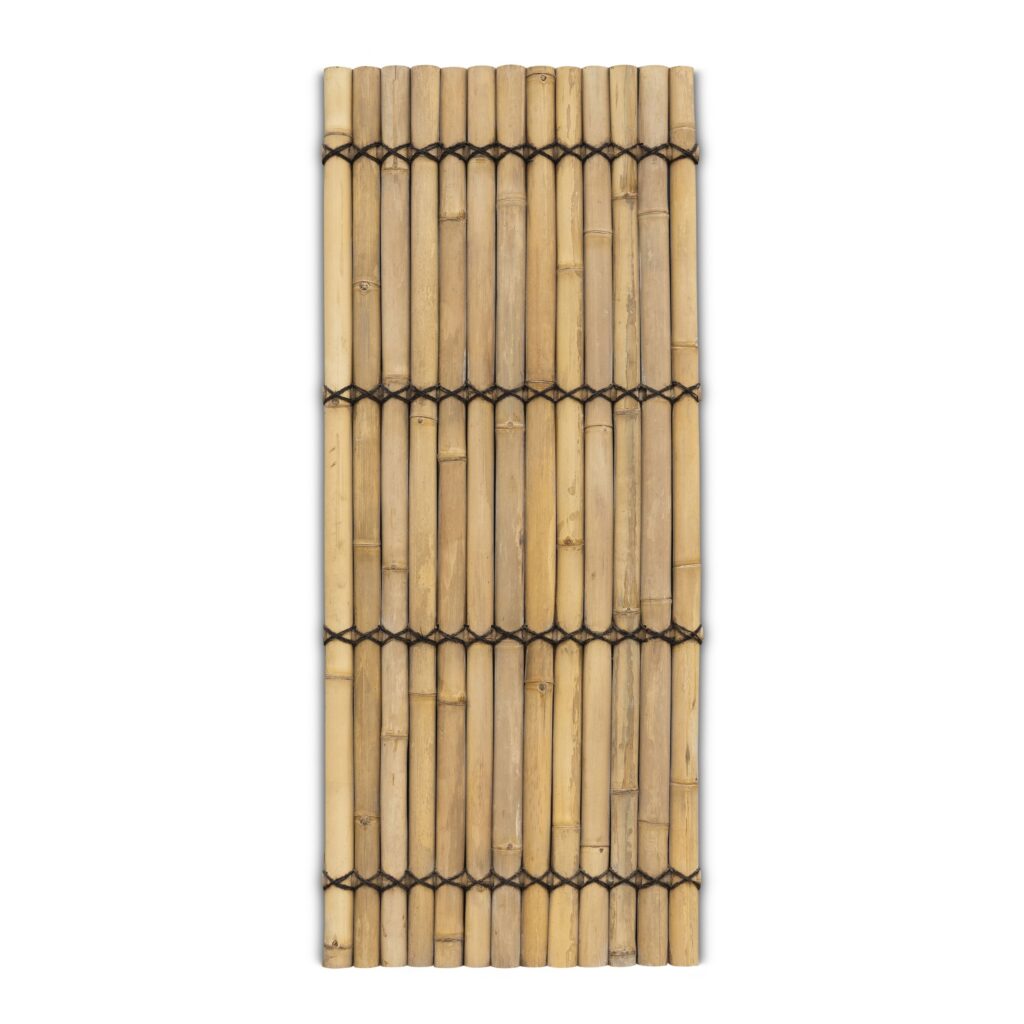 Bambuszaun halbrund - 90 x 220 cm - Natur - Eviro Bambus