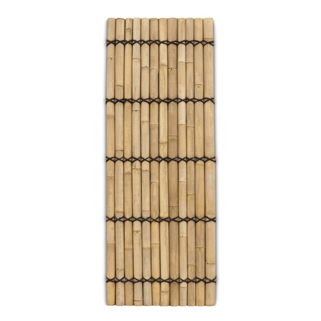 Bambuszaun halbrund - 90 x 240 cm - Natur - Eviro Bambus