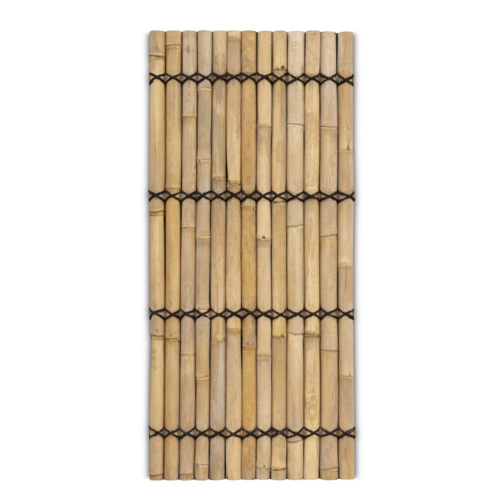 Bambuszaun halbrund - 90 x 200 cm - Natur - Eviro Bambus