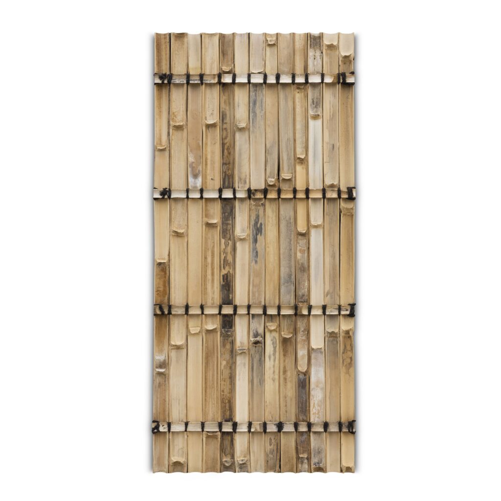 Bambuszaun halbrund - 90 x 200 cm - Natur - Eviro Bambus