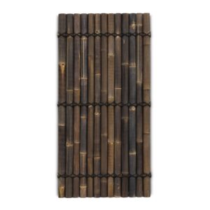 Bambuszaun halbrund - 90 x 180 cm - Dunkel - Eviro Bambus