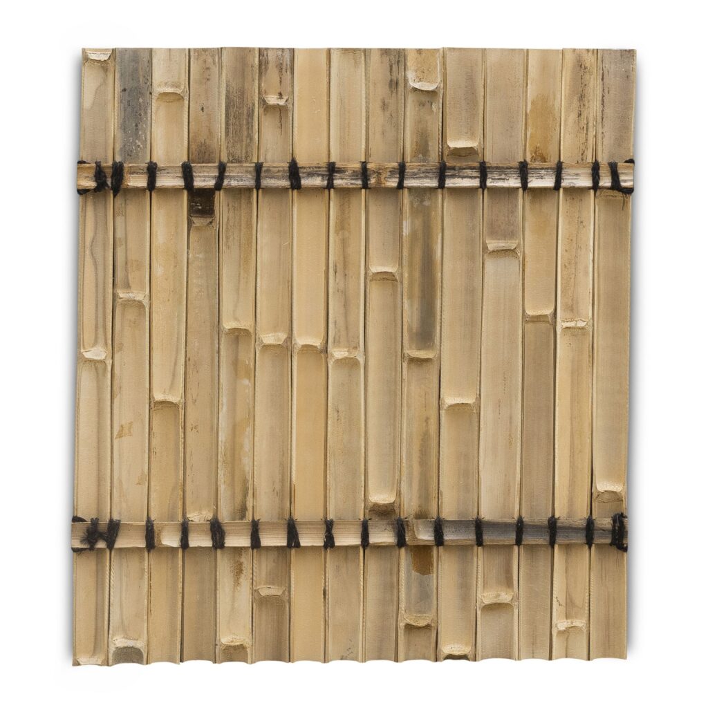 Bambuszaun halbrund - 90 x 100 cm - Dunkel - Eviro Bambus