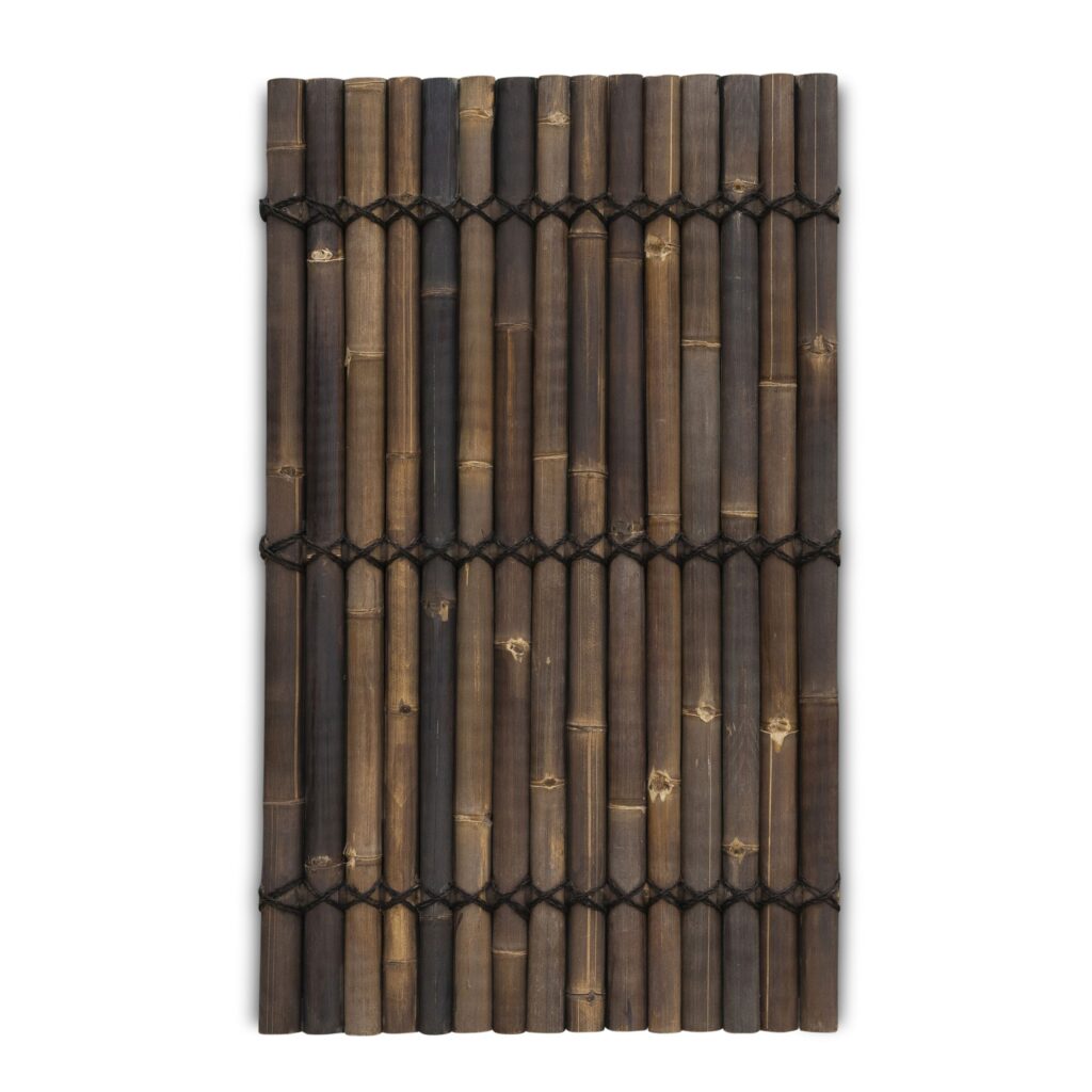 Bambuszaun halbrund - 90 x 150 cm - Dunkel - Eviro Bambus