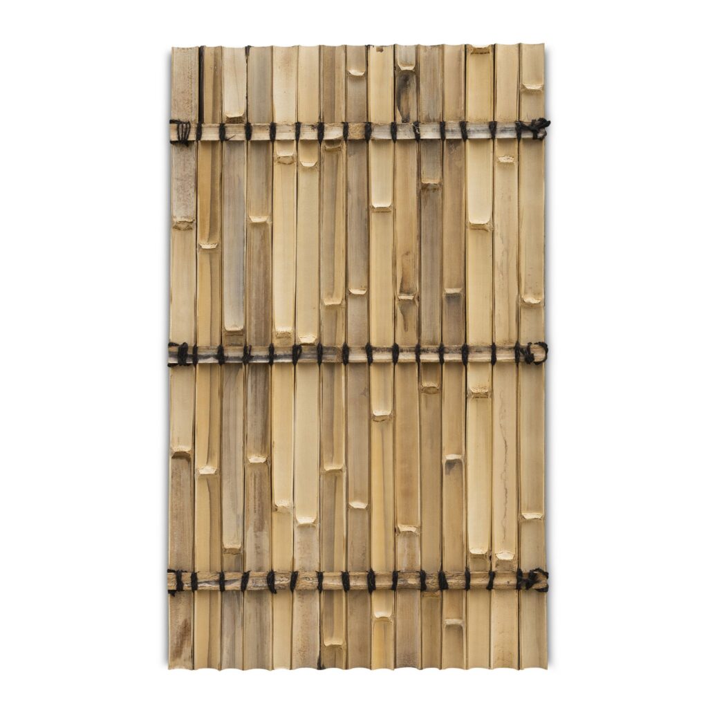 Bambuszaun halbrund - 90 x 150 cm - Dunkel - Eviro Bambus