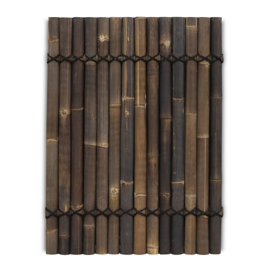 Bambuszaun halbrund - 90 x 120 cm - Dunkel - Eviro Bambus