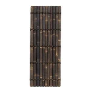 Bambuszaun halbrund - 90 x 240 cm - Dunkel - Eviro Bambus