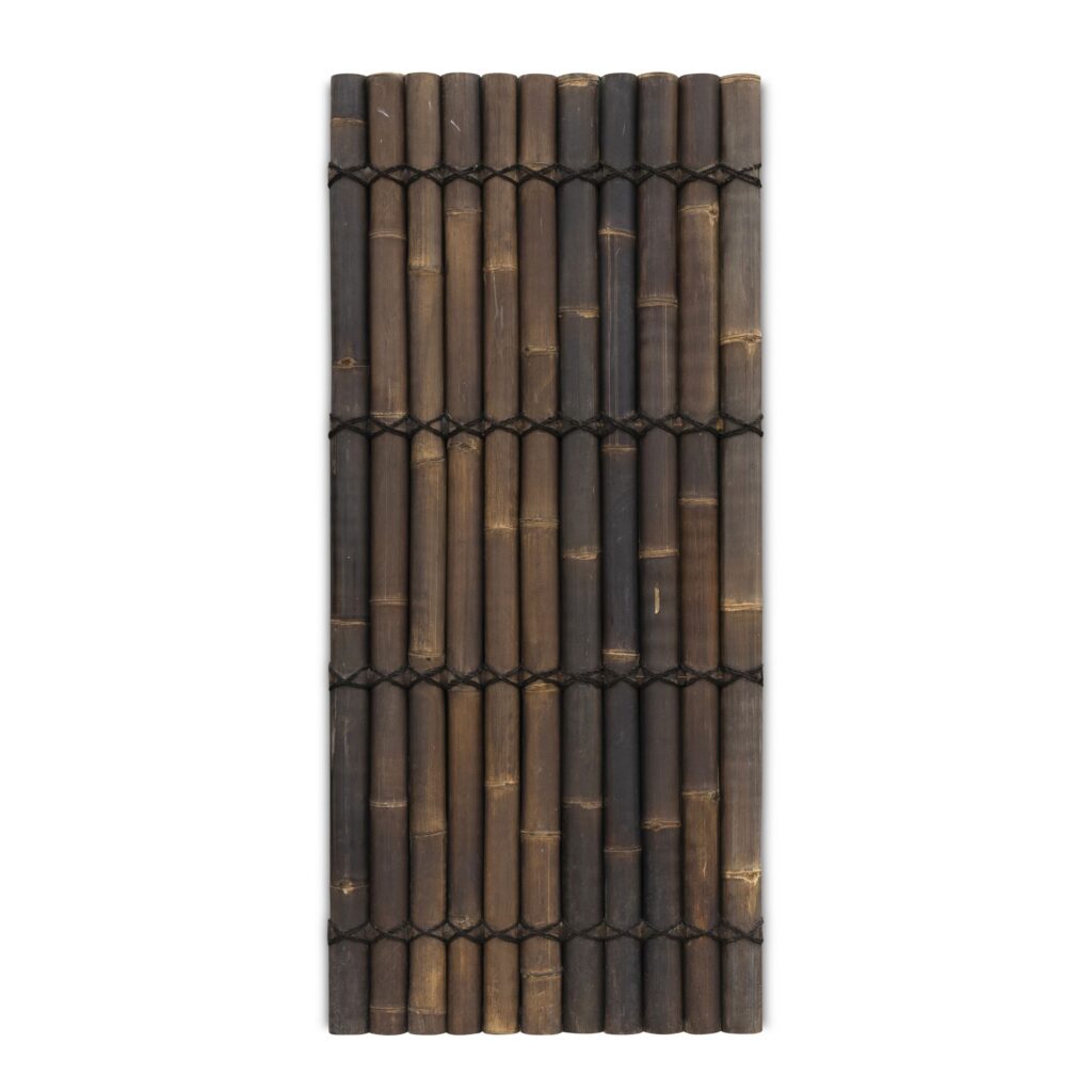 Bambuszaun halbrund - 90 x 200 cm - Dunkel - Eviro Bambus