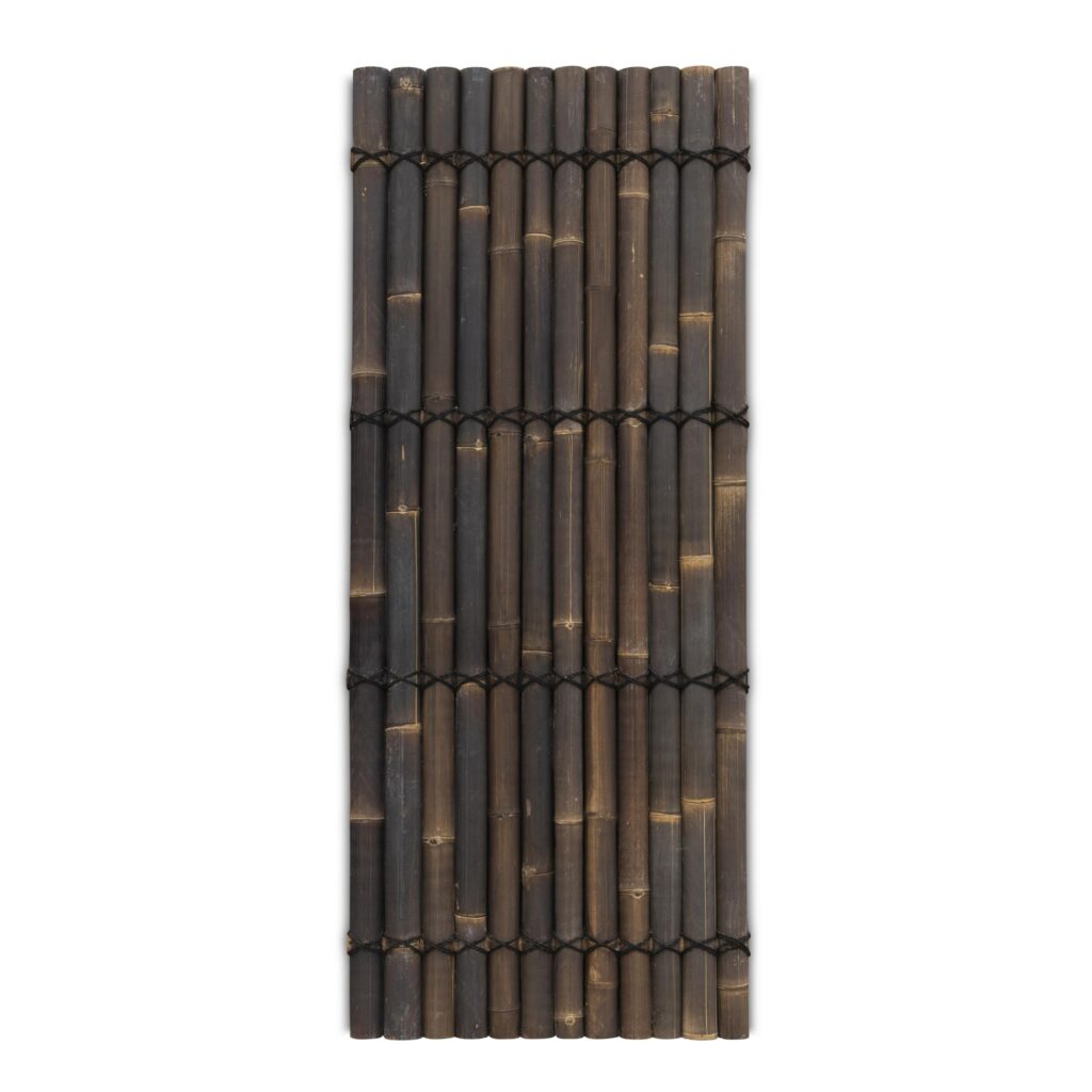 Bambuszaun halbrund - 90 x 220 cm - Dunkel - Eviro Bambus