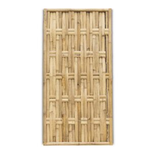 Geflochtener Bambuszaun Vertikal - 90 x 180 cm - Natur - Eviro Bambus