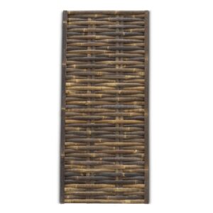Geflochtener Bambuszaun Horizontal - 90 x 200 cm - Dunkel - Eviro Bambus