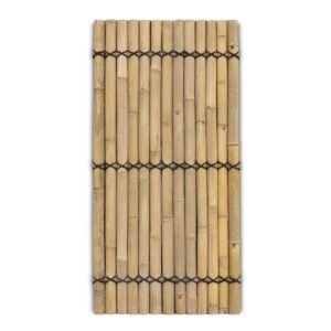 Bambuszaun halbrund - 90 x 180 cm - Natur - Eviro Bambus