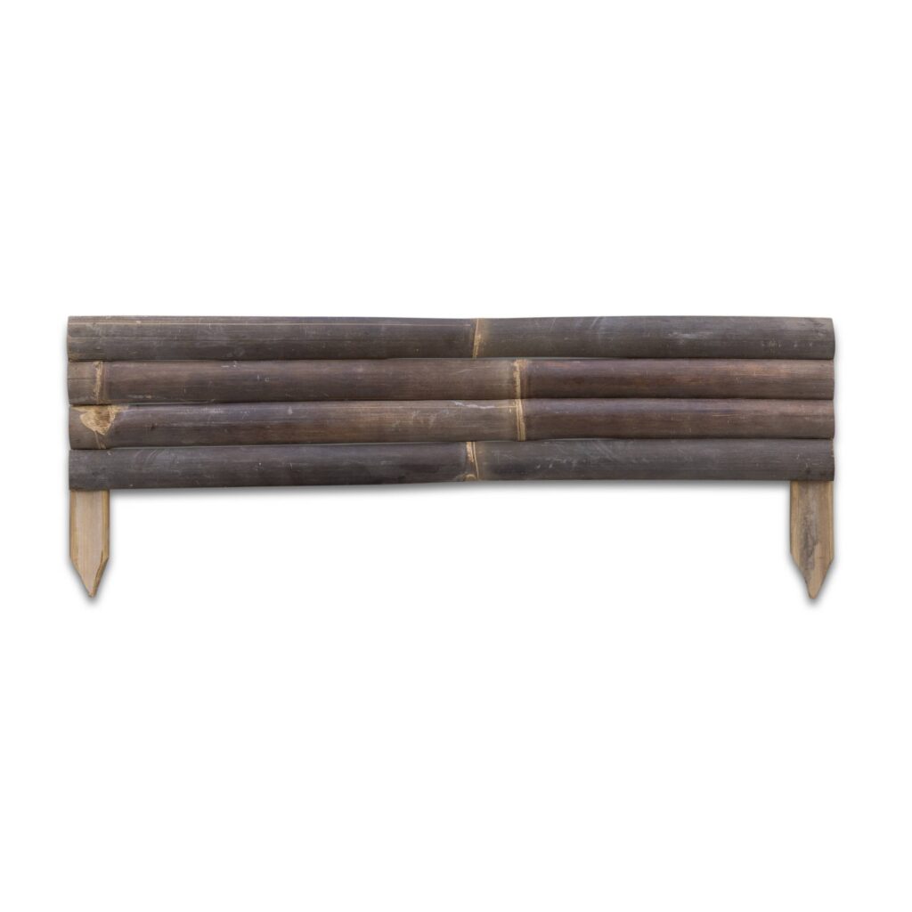 Bambus Beetumrandung aus Latten – 90 x 35 cm – Dunkel – Eviro Bambus