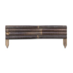 Bambus Beetumrandung aus Latten – 90 x 35 cm – Dunkel – Eviro Bambus