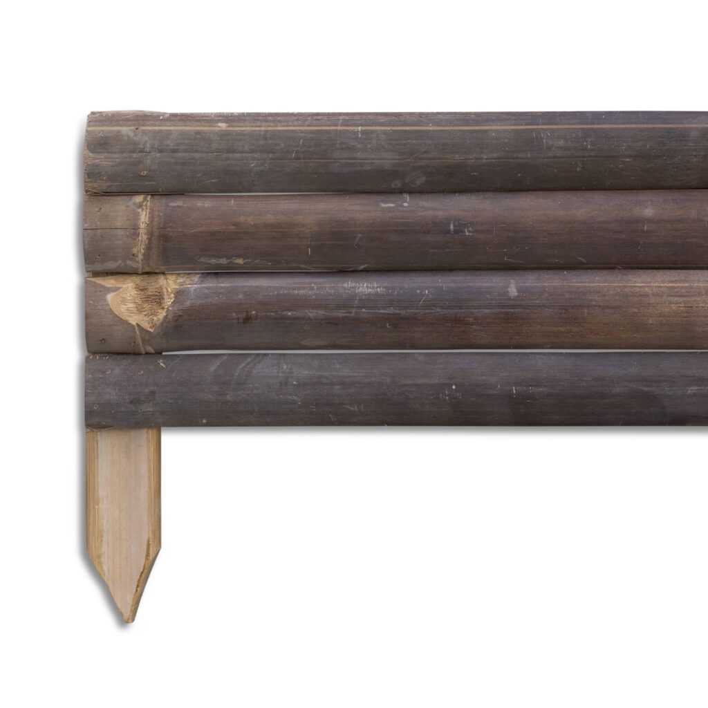 Bambus Beetumrandung aus Latten – 90 x 35 cm – Dunkel – Eviro Bambus