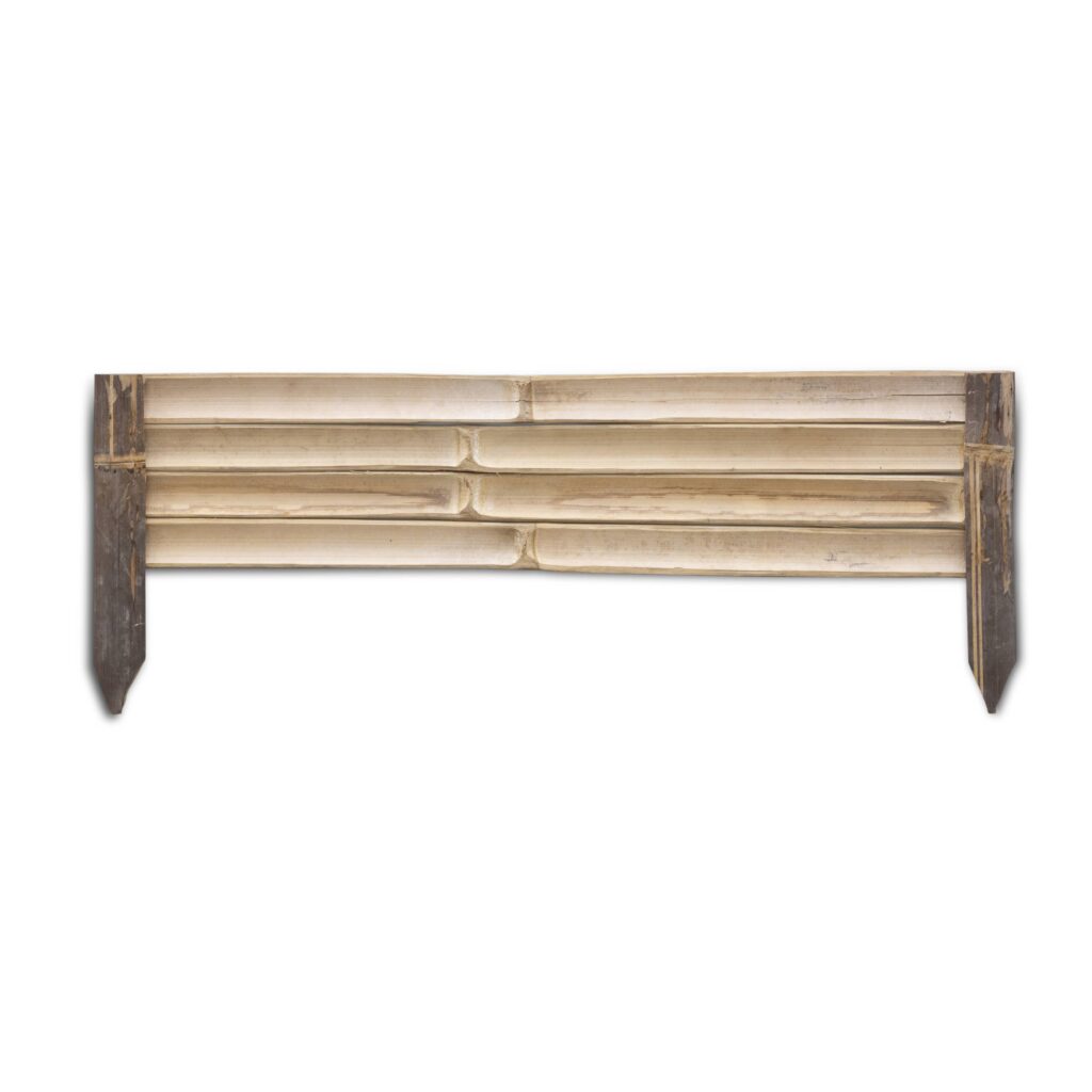 Bambus Beetumrandung aus Latten – 90 x 35 cm – Dunkel – Eviro Bambus