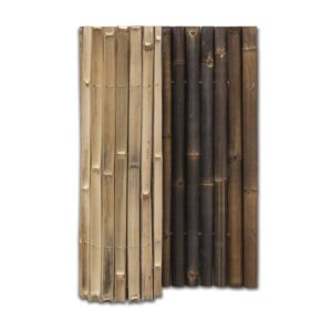 Halbrunde Bambusmatte Giant – 180 x 100 cm – Dunkel – Eviro Bambus