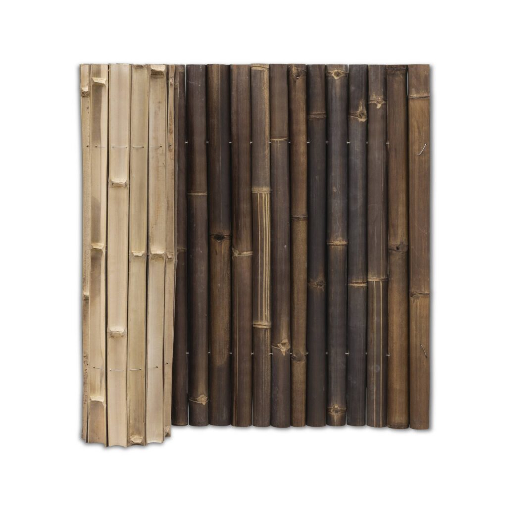 Halbrunde Bambusmatte Giant – 180 x 100 cm – Dunkel – Eviro Bambus