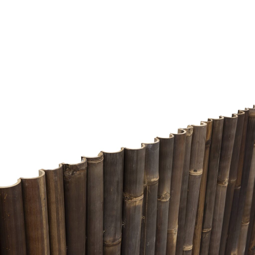 Halbrunde Bambusmatte Giant – 180 x 220 cm – Dunkel – Eviro Bambus