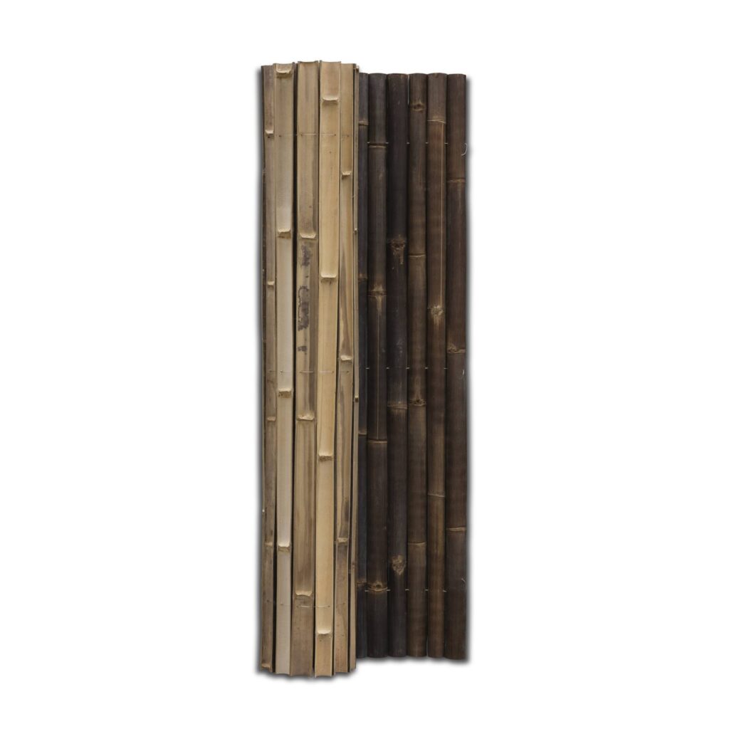 Halbrunde Bambusmatte Giant – 180 x 220 cm – Dunkel – Eviro Bambus