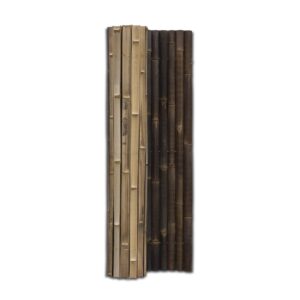 Halbrunde Bambusmatte Giant – 180 x 220 cm – Dunkel – Eviro Bambus