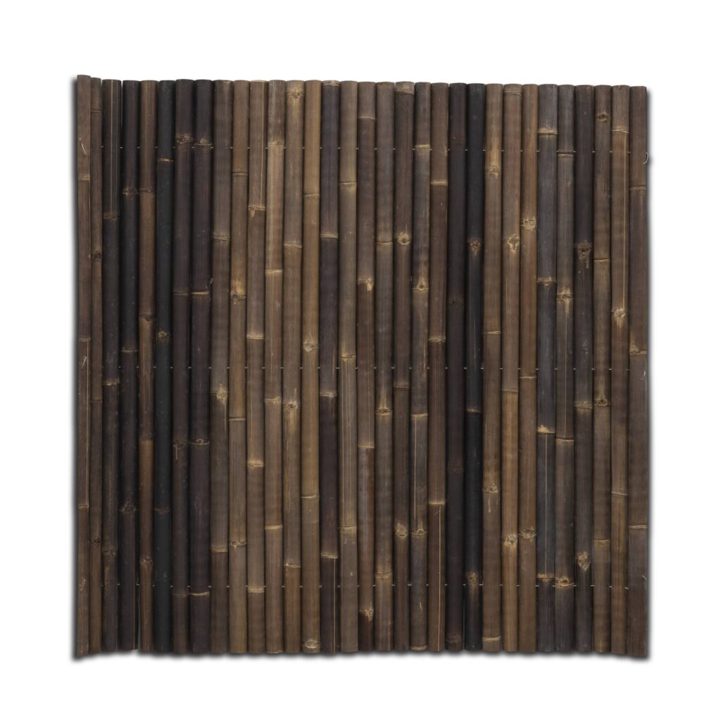 Halbrunde Bambusmatte Giant – 180 x 220 cm – Dunkel – Eviro Bambus