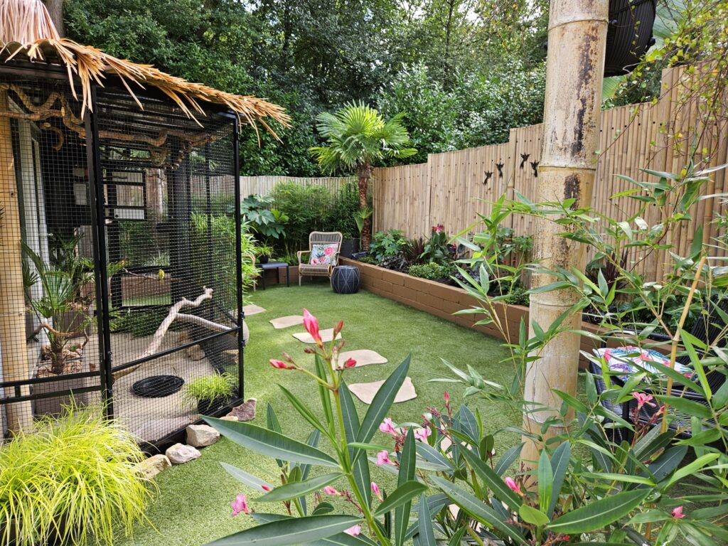 Halbrunde Bambusmatte Giant – 180 x 100 cm – Natur – Eviro Bambus